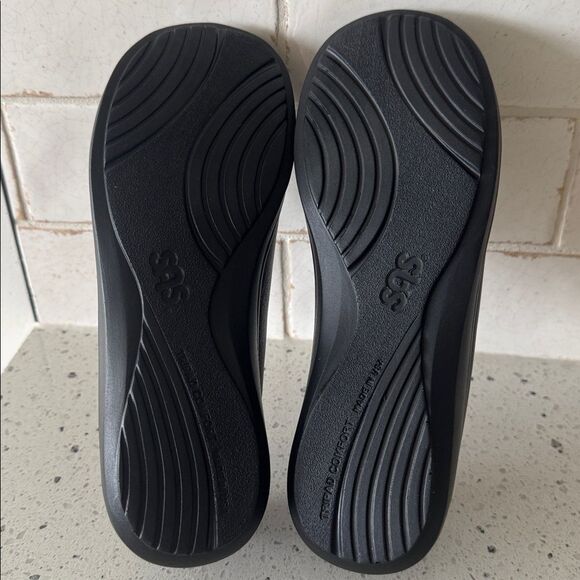 SAS Women’s Black Soft Leather Comfort Dress Shoes Flats Made in USA Size 5M - Picture 8 of 12